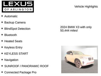 2024 BMW X3 sDrive30i
