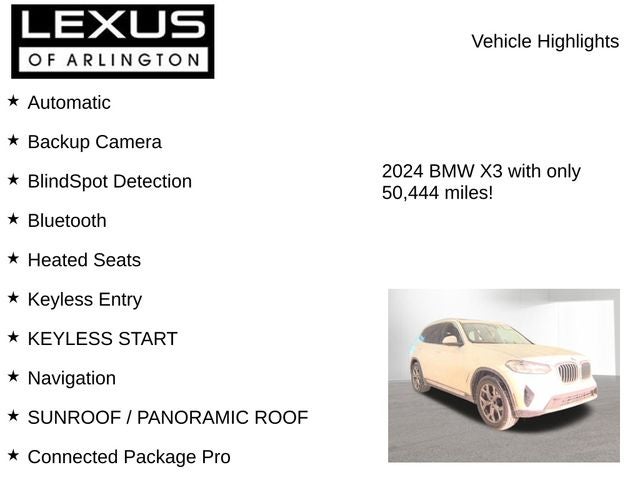 2024 BMW X3 sDrive30i