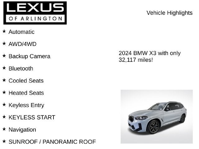 2024 BMW X3 M40i