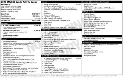 2023 BMW X6 xDrive40i
