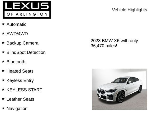 2023 BMW X6 xDrive40i
