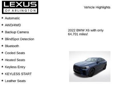 2022 BMW X6 xDrive40i