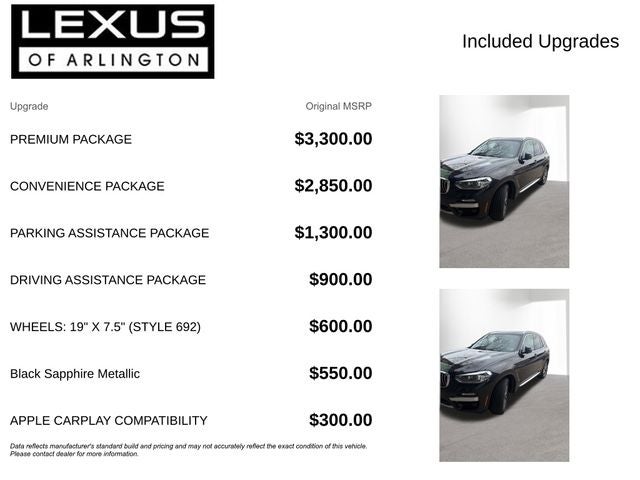 2018 BMW X3 xDrive30i