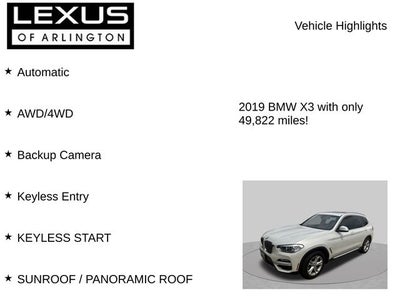 2019 BMW X3 xDrive30i