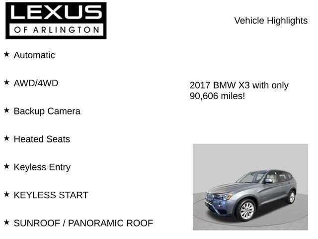2017 BMW X3 xDrive28i