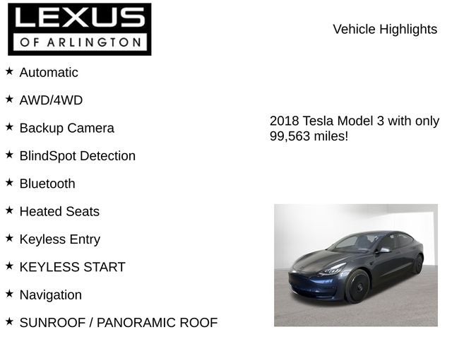 2018 Tesla Model 3 Long Range