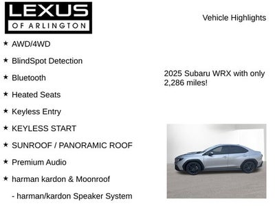 2025 Subaru WRX Premium