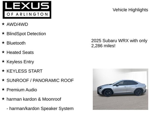 2025 Subaru WRX Premium