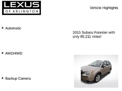 2015 Subaru Forester 2.5i Premium