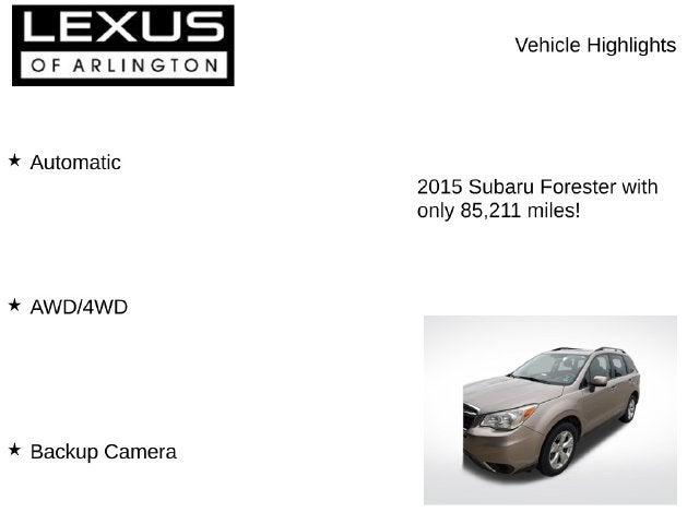 2015 Subaru Forester 2.5i Premium