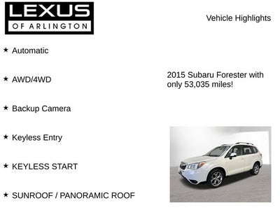 2015 Subaru Forester 2.5i Touring