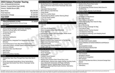 2023 Subaru Forester Touring