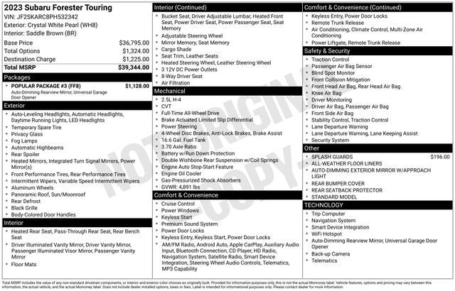 2023 Subaru Forester Touring