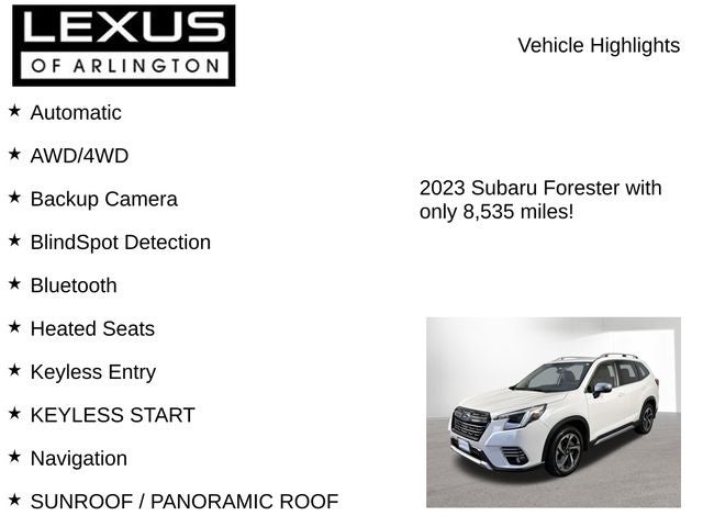 2023 Subaru Forester Touring