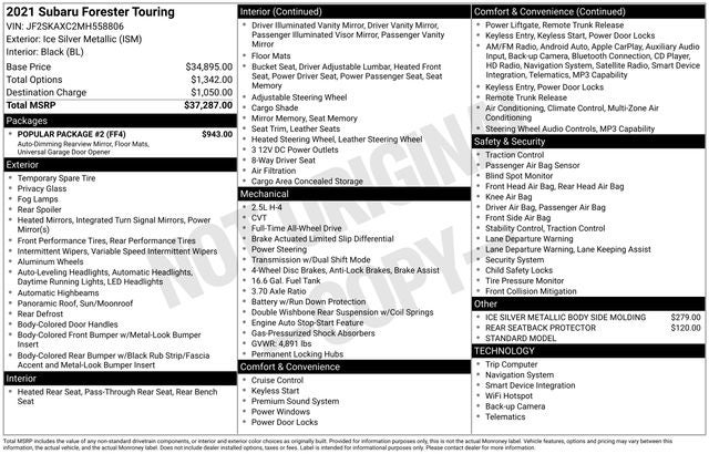 2021 Subaru Forester Touring