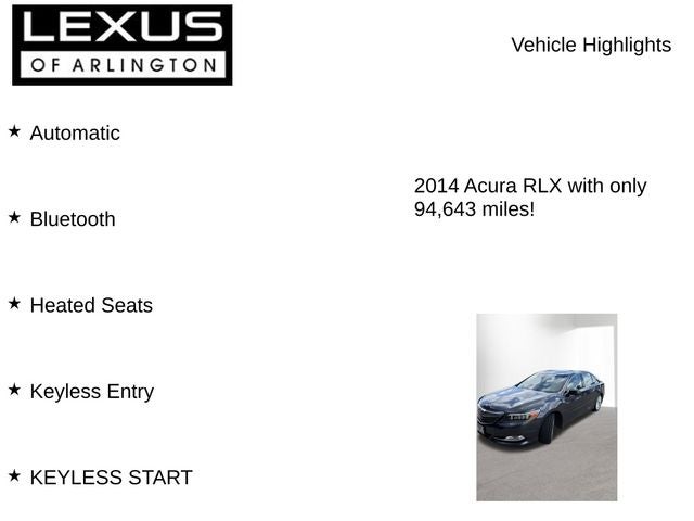 2014 Acura RLX Advance Pkg