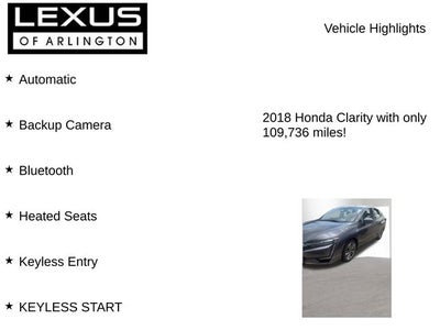 2018 Honda Clarity Plug-In Hybrid Touring
