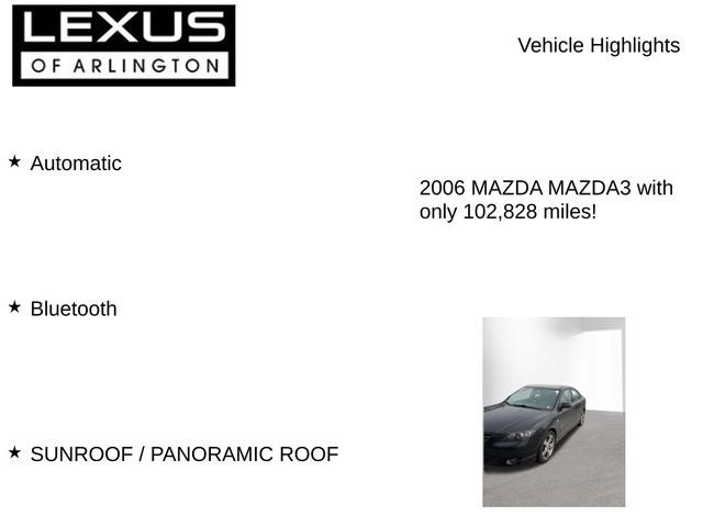 2006 Mazda Mazda3 s Touring