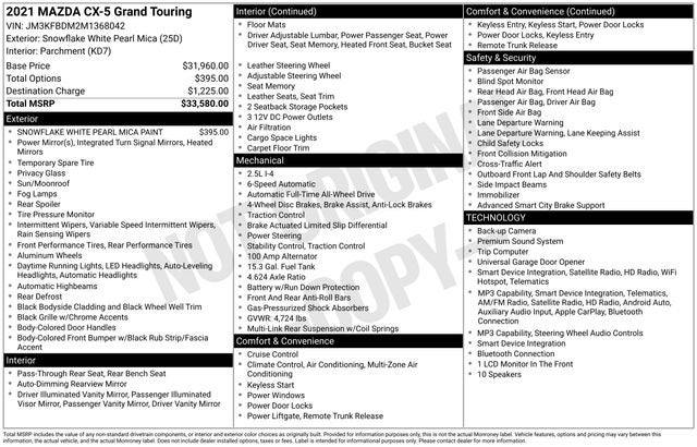 2021 Mazda Mazda CX-5 Grand Touring