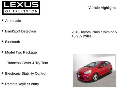 2013 Toyota Prius c One