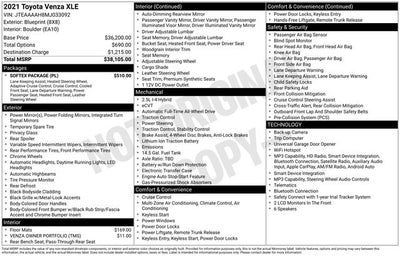 2021 Toyota Venza LE