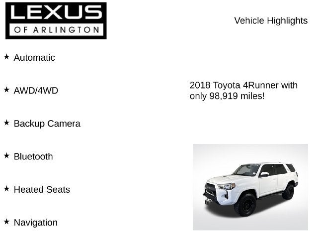 2018 Toyota 4Runner SR5