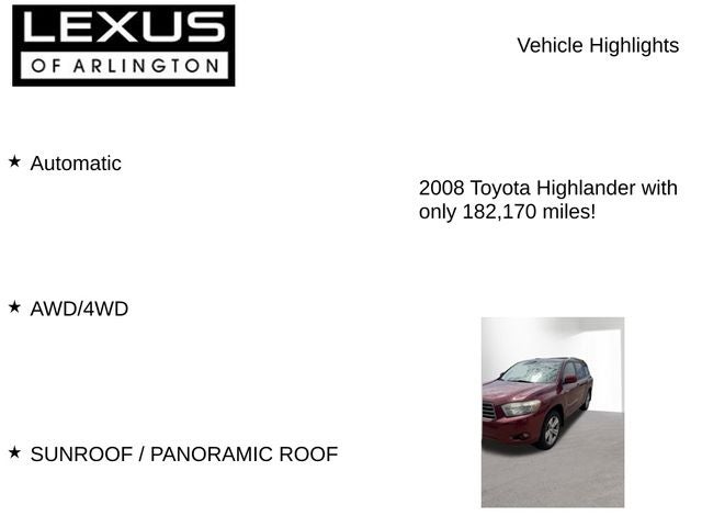 2008 Toyota Highlander Sport