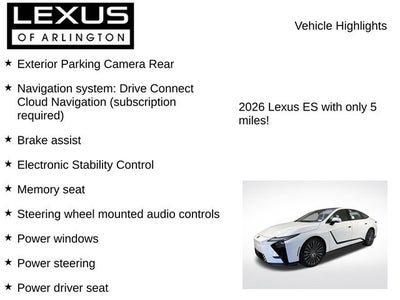 2026 Lexus ES ES 350e Premium
