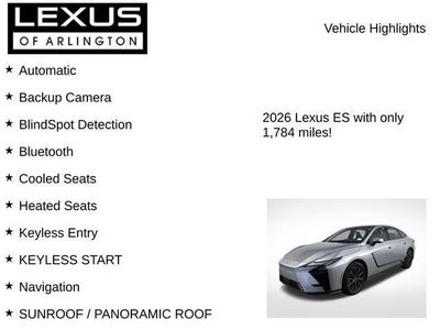 2026 Lexus ES ES 350e Luxury