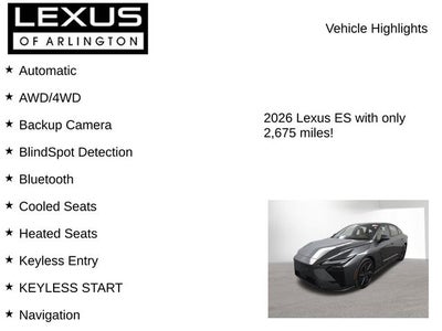 2026 Lexus ES 500e ES 500e Premium
