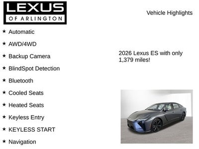 2026 Lexus ES 500e ES 500e Luxury