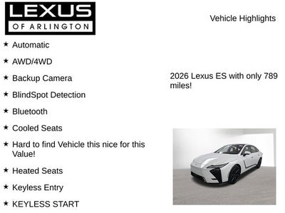 2026 Lexus ES 500e ES 500e Premium