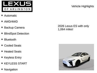 2026 Lexus ES ES 500e Luxury