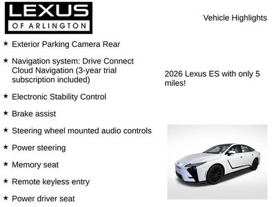 2026 Lexus ES ES 350h Premium