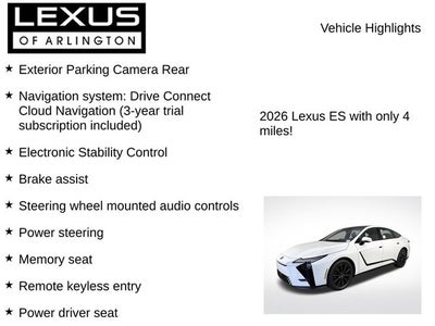 2026 Lexus ES ES 350h Premium