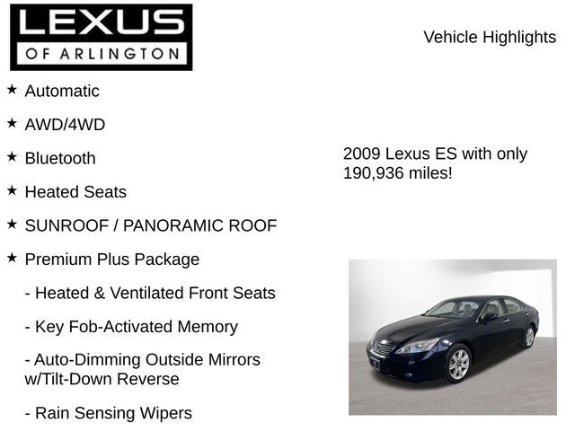 2009 Lexus ES 350