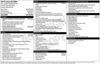 2013 Lexus ES 300h Hybrid