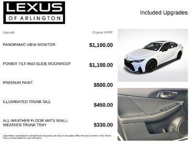 2026 Lexus IS IS 350 F SPORT Design