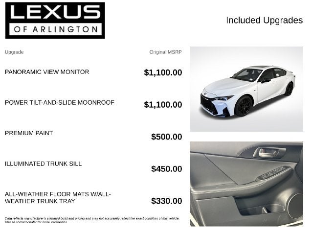 2026 Lexus IS IS 350 F SPORT Design