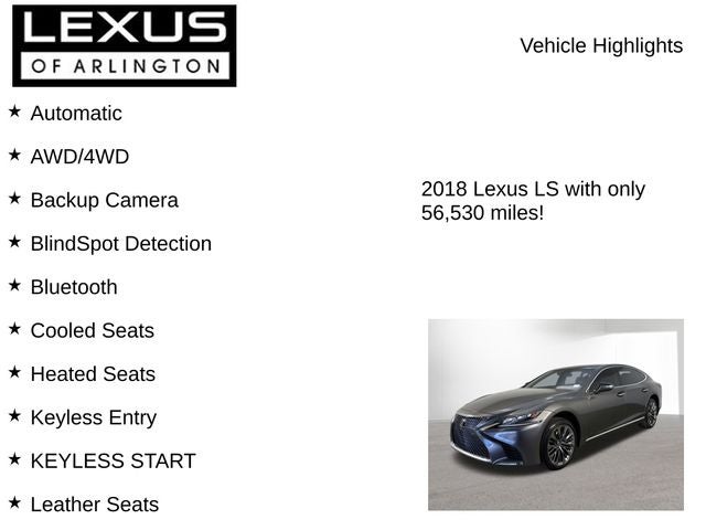 2018 Lexus LS 500 Base
