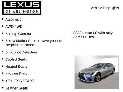 2022 Lexus LS 500 AWD