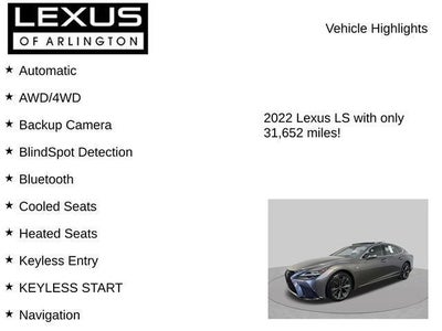 2022 Lexus LS LS 500 F SPORT
