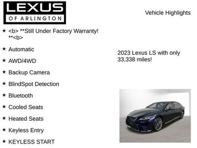 2023 Lexus LS 500h AWD