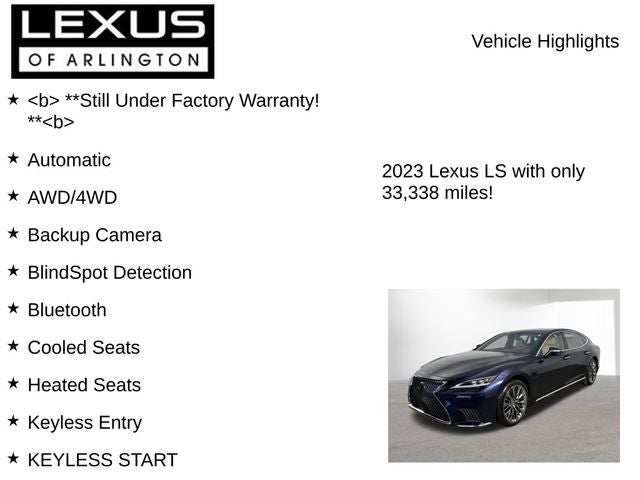 2023 Lexus LS 500h AWD