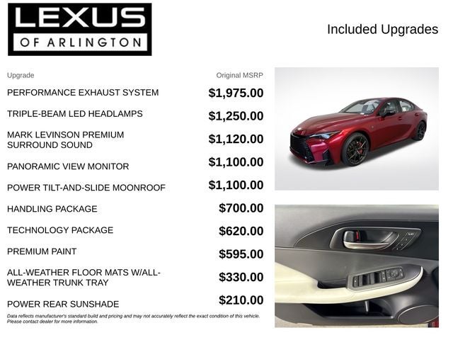 2026 Lexus IS IS 350 F SPORT
