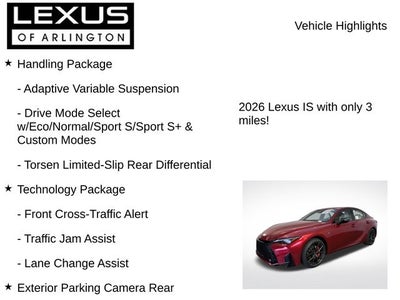 2026 Lexus IS IS 350 F SPORT