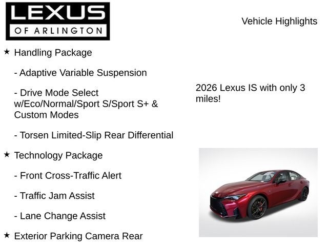 2026 Lexus IS IS 350 F SPORT