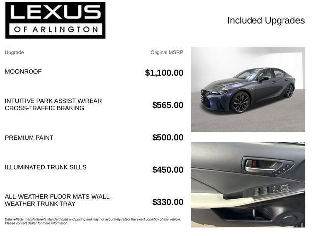 2025 Lexus IS 350 IS 350 F SPORT