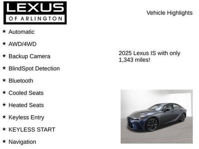 2025 Lexus IS 350 IS 350 F SPORT