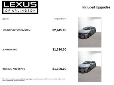2012 Lexus CT 200h FWD 4dr Hybrid